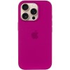 Чехол Silicone case (AAA) with Magsafe and Animation (button) для Apple iPhone 16 Pro (6.3 дюйма) Fuchsia