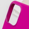 Чехол Silicone case (AAA) with Magsafe and Animation (button) для Apple iPhone 16 Pro (6.3 дюйма) Fuchsia