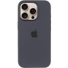 Чехол Silicone case (AAA) with Magsafe and Animation (button) для Apple iPhone 16 Pro (6.3 дюйма) Black