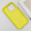 Чохол Silicone case (AAA) with Magsafe and Animation (button) для Apple iPhone 16 Pro (6.3") Star Fruit
