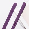 Чохол Silicone case (AAA) with Magsafe and Animation (button) для Apple iPhone 16 Pro (6.3") Plum