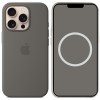 Чохол Silicone case (AAA) з Magsafe and Animation (button) для Apple iPhone 16 Pro Max (6.9"), Stone Grey