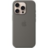 Чохол Silicone case (AAA) with Magsafe and Animation (button) для Apple iPhone 16 Pro Max (6.9") Stone Grey