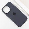 Чехол Silicone case (AAA) with Magsafe and Animation (button) для Apple iPhone 16 Pro Max (6.9 дюйма) Black