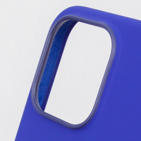 Чехол Silicone case (AAA) with Magsafe and Animation (button) для Apple iPhone 16 Pro Max (6.9 дюйма) Ultramarine