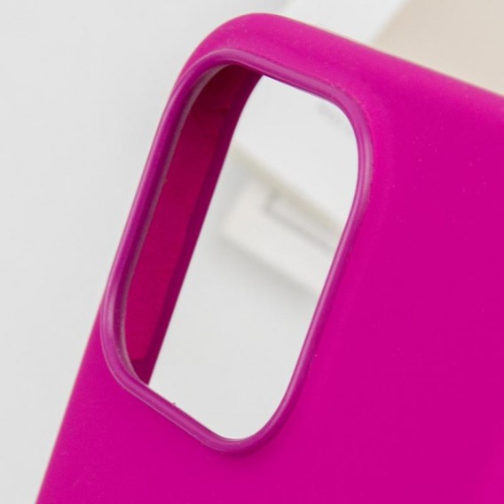 Чехол Silicone case (AAA) with Magsafe and Animation (button) для Apple iPhone 16 Pro Max (6.9 дюйма) Fuchsia