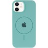Чохол Silicone Case Full Protective (AA) with MagSafe для Apple iPhone 11 (6.1"), Бірюзовий / Marine Green