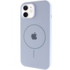 Чехол Silicone Case Full Protective (AA) with MagSafe для Apple iPhone 11 (6.1"), Голубой / Lilac Blue