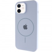 Чохол Silicone Case Full Protective (AA) with MagSafe для Apple iPhone 11 (6.1"), Синій / Lilac Blue
