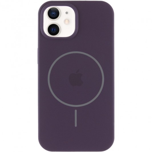 Чехол Silicone Case Full Protective (AA) with MagSafe для Apple iPhone 11 (6.1"), Фиолетовый / Elderberry - изображение 1