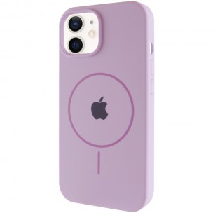 Чехол Silicone Case Full Protective (AA) with MagSafe для Apple iPhone 11 (6.1"), Сиреневый / Lilac