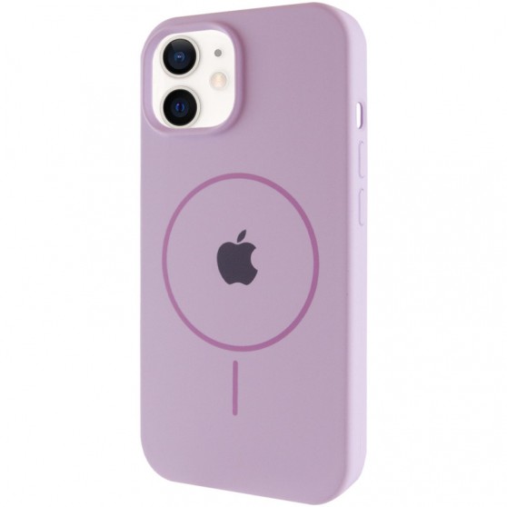 Чехол Silicone Case Full Protective (AA) with MagSafe для Apple iPhone 11 (6.1"), Сиреневый / Lilac