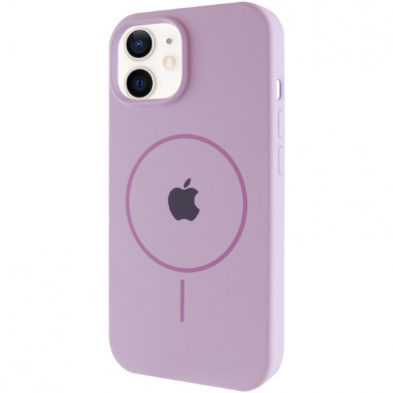 Чохол Silicone Case Full Protective (AA) with MagSafe для Apple iPhone 11 (6.1"), Бузковий / Lilac