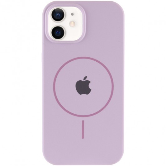 Чехол Silicone Case Full Protective (AA) with MagSafe для Apple iPhone 11 (6.1"), Сиреневый / Lilac - изображение 1