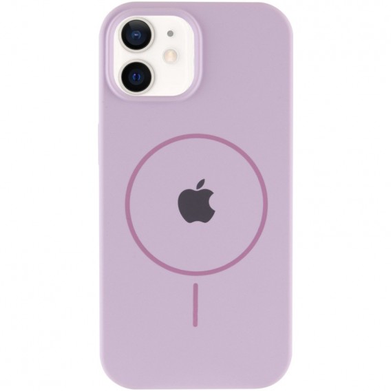 Чохол Silicone Case Full Protective (AA) with MagSafe для Apple iPhone 11 (6.1"), Бузковий / Lilac
