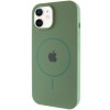 Чохол Silicone Case Full Protective (AA) with MagSafe для Apple iPhone 11 (6.1"), Зелений / Pine green