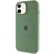 Чохол Silicone Case Full Protective (AA) with MagSafe для Apple iPhone 11 (6.1"), Зелений / Pine green
