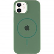 Чехол Silicone Case Full Protective (AA) with MagSafe для Apple iPhone 11 (6.1"), Зеленый / Pine green