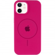Чехол Silicone Case Full Protective (AA) with MagSafe для Apple iPhone 11 (6.1"), Малиновый / Dragon Fruit