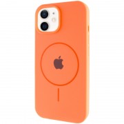 Чехол Silicone Case Full Protective (AA) with MagSafe для Apple iPhone 11 (6.1") Оранжевый / Papaya