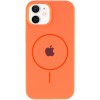 Чехол Silicone Case Full Protective (AA) with MagSafe для Apple iPhone 11 (6.1"), Оранжевый / Papaya