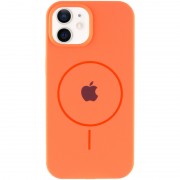Чехол Silicone Case Full Protective (AA) with MagSafe для Apple iPhone 11 (6.1"), Оранжевый / Papaya