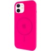 Чехол Silicone Case Full Protective (AA) with MagSafe для Apple iPhone 11 (6.1"), Розовый / Barbie pink