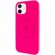 Чехол Silicone Case Full Protective (AA) with MagSafe для Apple iPhone 11 (6.1"), Розовый / Barbie pink