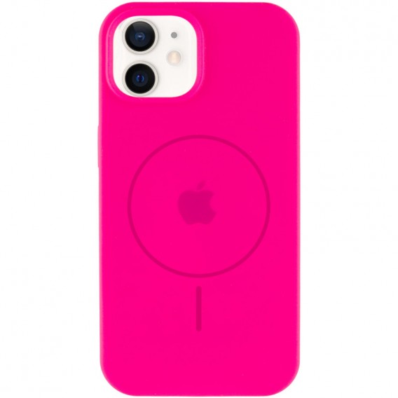Чехол Silicone Case Full Protective (AA) with MagSafe для Apple iPhone 11 (6.1"), Розовый / Barbie pink
