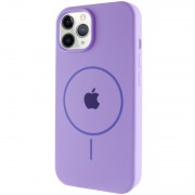 Чохол Silicone Case Full Protective (AA) with MagSafe для Apple iPhone 11 Pro (5.8"), Бузковий / Dasheen