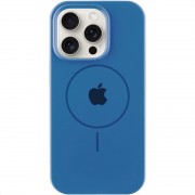 Чехол Silicone Case Full Protective (AA) with MagSafe для Apple iPhone 11 Pro (5.8") Синий / Denim Blue
