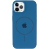 Чохол Silicone Case Full Protective (AA) with MagSafe для Apple iPhone 11 Pro (5.8"), Синій / Denim Blue