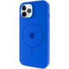Чохол Silicone Case Full Protective (AA) with MagSafe для Apple iPhone 11 Pro (5.8"), Синій / Capri Blue