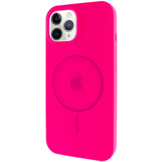 Чохол Silicone Case Full Protective (AA) with MagSafe Apple iPhone 11 Pro (5.8"), Рожевий / Barbie pink