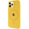 Чохол Silicone Case Full Protective (AA) with MagSafe для Apple iPhone 11 Pro (5.8"), Жовтий / Yellow
