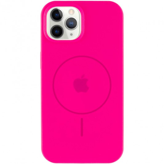 Чехол Silicone Case Full Protective (AA) with MagSafe для Apple iPhone 11 Pro Max (6.5"), Розовый / Barbie pink - изображение 1