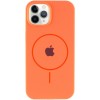 Чохол Silicone Case Full Protective (AA) with MagSafe для Apple iPhone 11 Pro Max (6.5"), Помаранчевий / Papaya