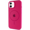Чехол Silicone Case Full Protective (AA) with MagSafe для Apple iPhone 11 Pro Max (6.5"), Малиновый / Dragon Fruit