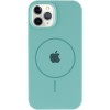 Чохол Silicone Case Full Protective (AA) with MagSafe для Apple iPhone 11 Pro Max (6.5"), Бірюзовий / Marine Green