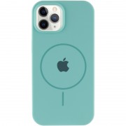 Чехол Silicone Case Full Protective (AA) with MagSafe для Apple iPhone 11 Pro Max (6.5"), Бирюзовый / Marine Green