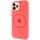 Чехол Silicone Case Full Protective (AA) with MagSafe для Apple iPhone 11 Pro Max (6.5") Арбузный / Watermelon red