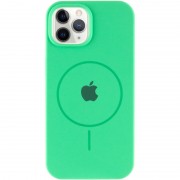 Чохол Silicone Case Full Protective (AA) with MagSafe для Apple iPhone 11 Pro Max (6.5"), Зелений / Spearmint