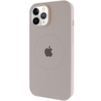 Чохол Silicone Case Full Protective (AA) with MagSafe для Apple iPhone 11 Pro Max (6.5") Сірий / Light Grey