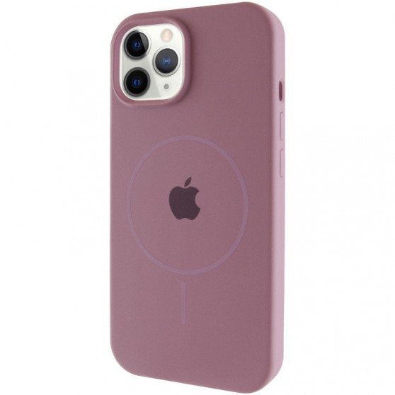 Чохол Silicone Case Full Protective (AA) with MagSafe для Apple iPhone 12 Pro / 12 (6.1"), Ліловий / Lilac Pride