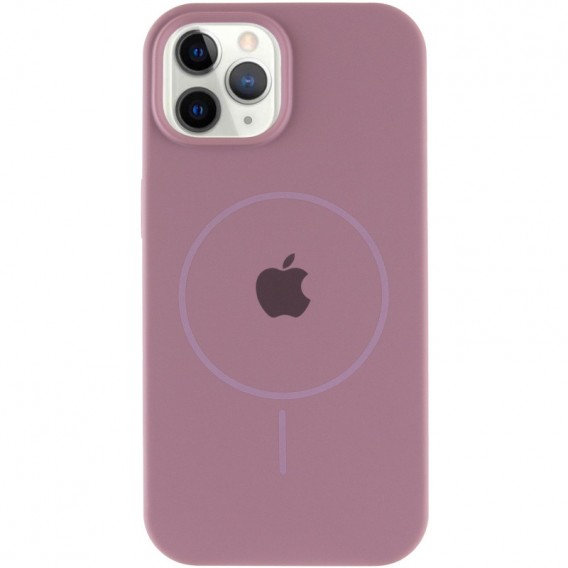 Чохол Silicone Case Full Protective (AA) with MagSafe для Apple iPhone 12 Pro / 12 (6.1"), Ліловий / Lilac Pride