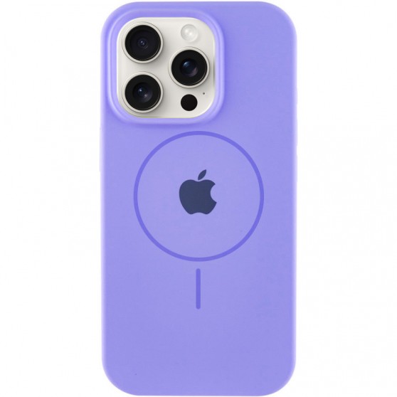 Чехол Silicone Case Full Protective (AA) with MagSafe для Apple iPhone 12 Pro / 12 (6.1"), Сиреневый / Lilac