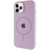 Чохол Silicone Case Full Protective (AA) with MagSafe для Apple iPhone 12 Pro / 12 (6.1"), Бузковий / Lilac