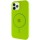Чехол Silicone Case Full Protective (AA) with MagSafe для Apple iPhone 12 Pro / 12 (6.1") Салатовый / Neon green