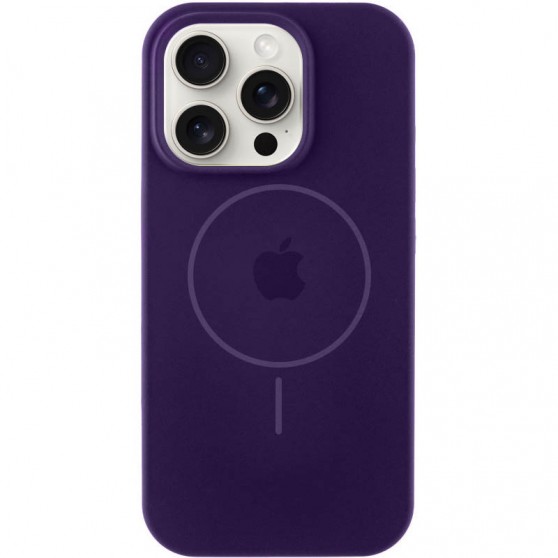 Чехол Silicone Case Full Protective (AA) with MagSafe для Apple iPhone 12 Pro / 12 (6.1"), Фиолетовый / Amethyst