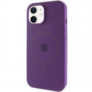 Чехол Silicone Case Full Protective (AA) with MagSafe для Apple iPhone 12 Pro / 12 (6.1"), Фиолетовый / Amethyst
